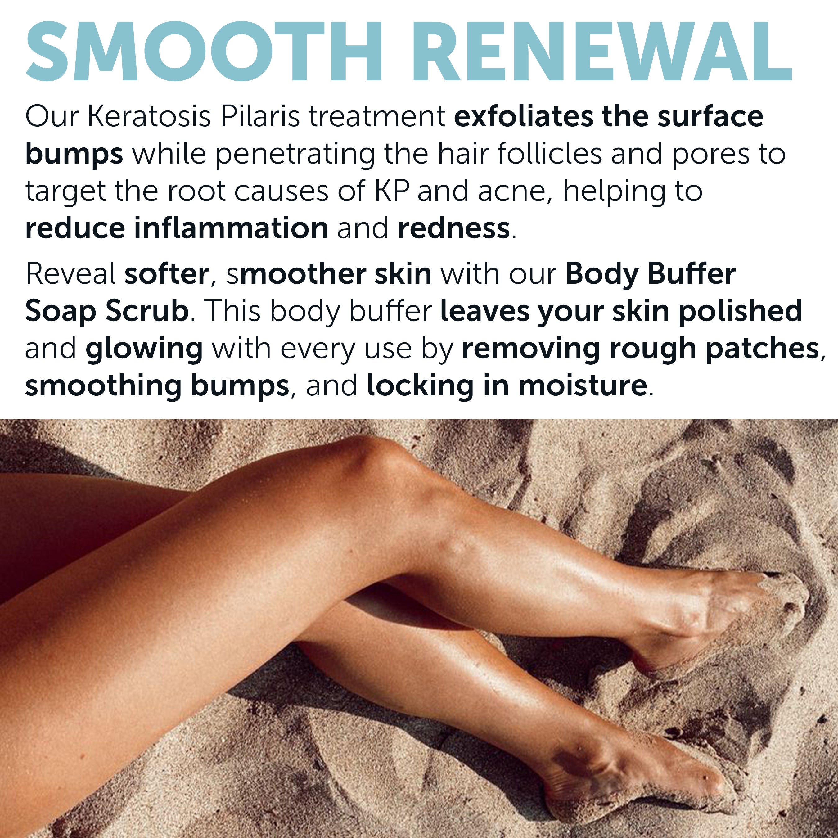 Body Soap Scrub with 10% AHA & Micro Pumice Beads for Keratosis Pilaris 4.2 oz (860012882199)