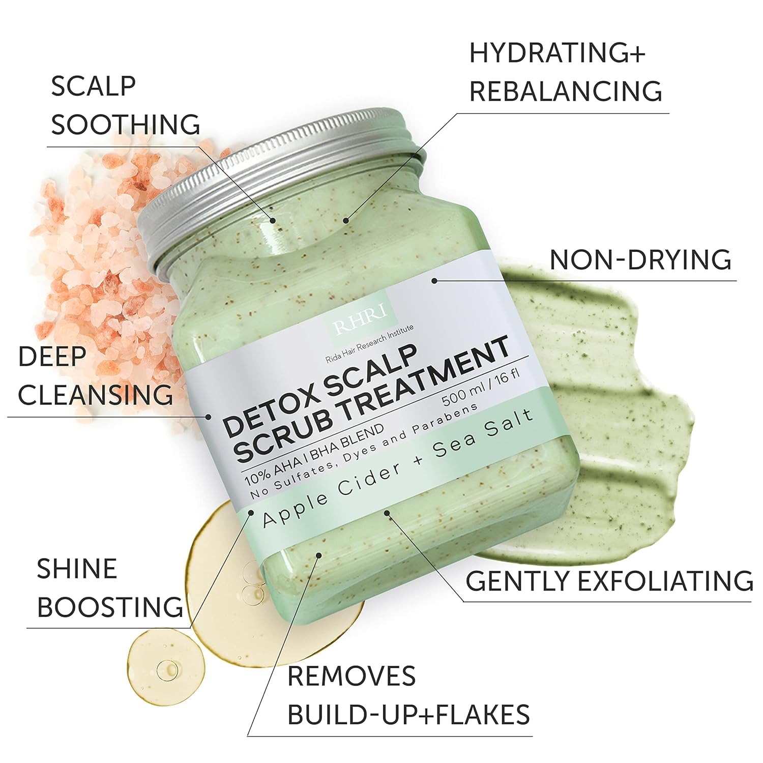 Apple Cider & Sea Salt Green Scalp Scrub