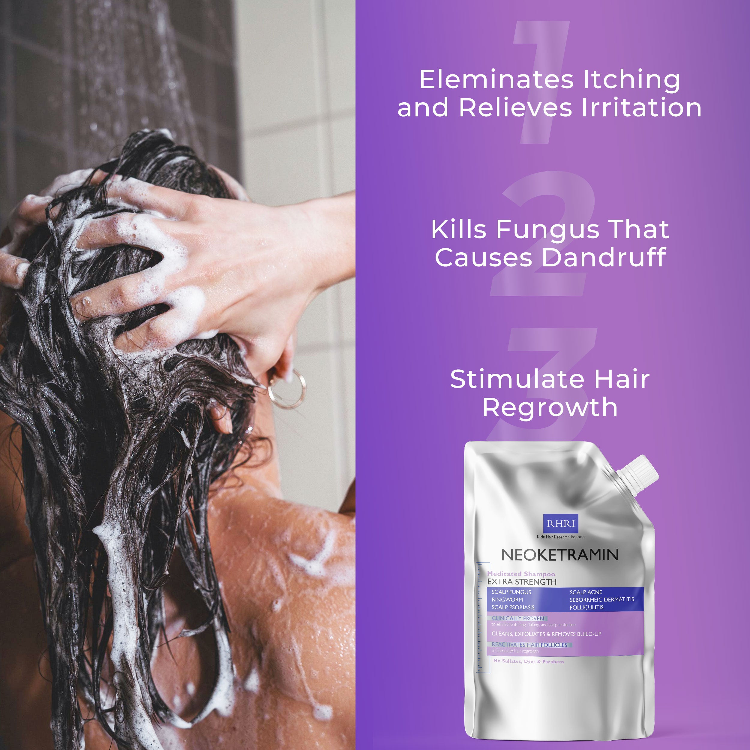 Neoketramin Shampoo for Men & Women Refill