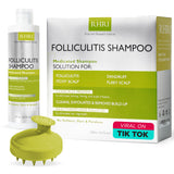 Folliculitis Shampoo with Scalp Massager Brush